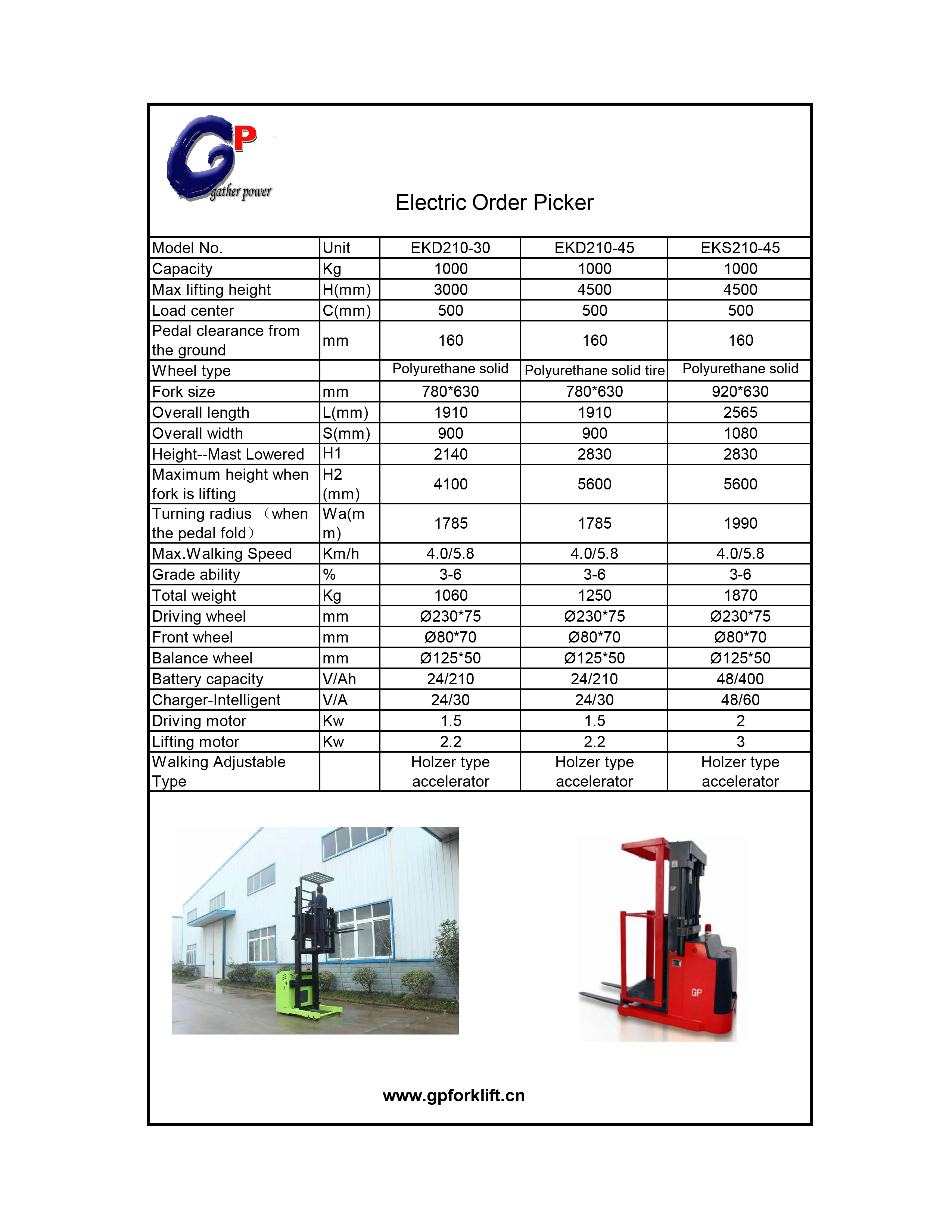 order picker(3-4.5M)