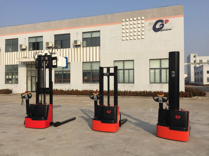 1ton 1.2ton 1.5ton electric pallet stacker lift height 3-6m