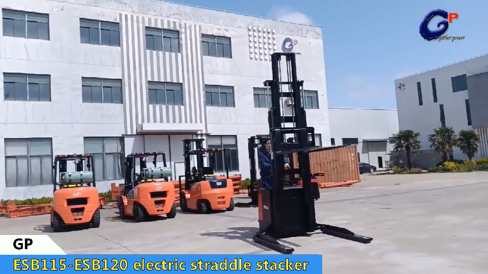 ESB115,ESB120, 1.5TON -2.5ton electric straddle pallet stacker