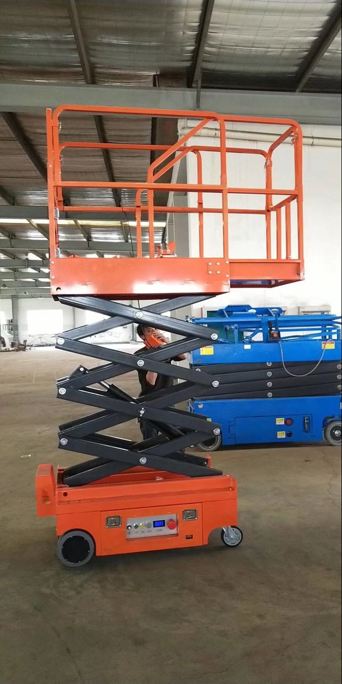 8m-16m Aerial Work Platform Scissor Lift with Self-Propelled Capability